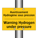 Avertissement Hydrogène sous pression /.../ - Warning Hydrogen under pressure /.../