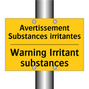 Avertissement Substances irritantes /.../ - Warning Irritant substances
