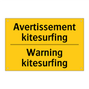 Avertissement kitesurfing - Warning kitesurfing