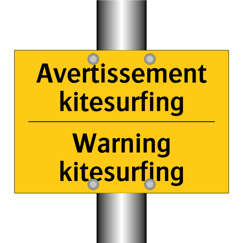 Avertissement kitesurfing - Warning kitesurfing