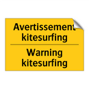 Avertissement kitesurfing - Warning kitesurfing