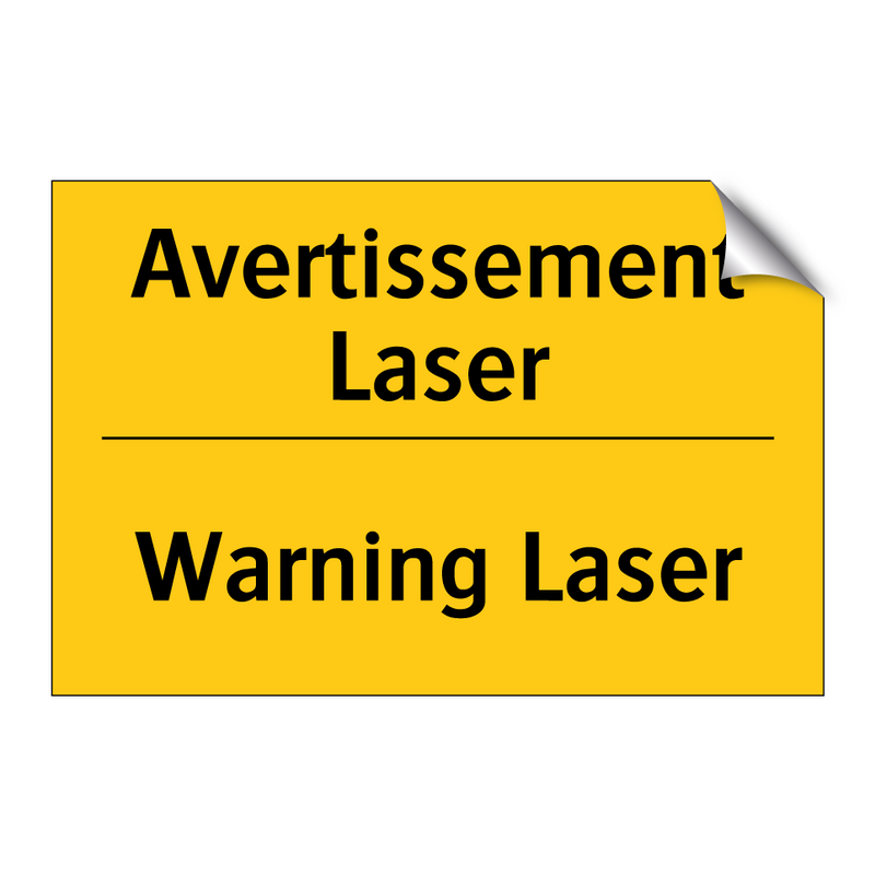 Avertissement Laser - Warning Laser