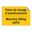 Point de levage d'avertissement /.../ - Warning lifting point