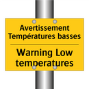 Avertissement Températures basses /.../ - Warning Low temperatures
