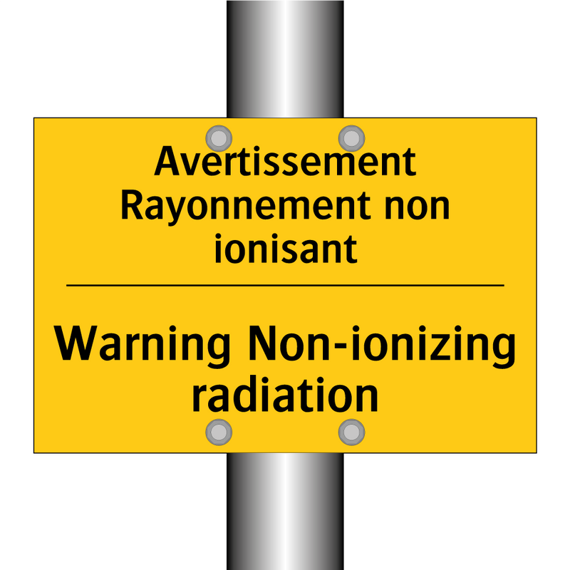 Avertissement Rayonnement non  /.../ - Warning Non-ionizing radiation