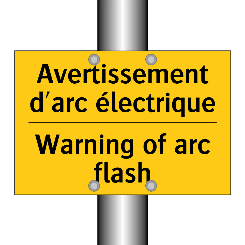 Avertissement d'arc électrique - Warning of arc flash