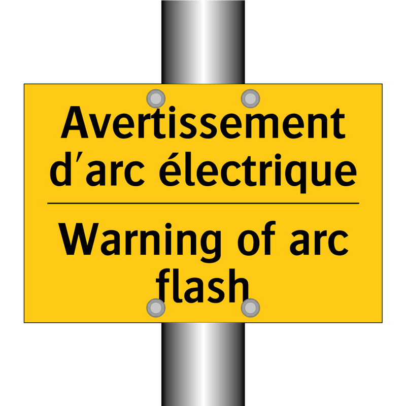 Avertissement d'arc électrique - Warning of arc flash