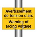 Avertissement de tension d'arc - Warning of arcing voltage