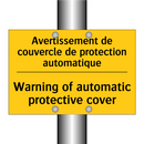 Avertissement de couvercle de  /.../ - Warning of automatic protective  /.../