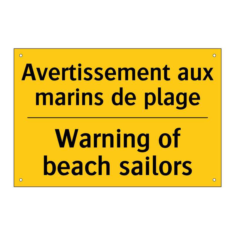 Avertissement aux marins de plage /.../ - Warning of beach sailors