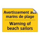 Avertissement aux marins de plage /.../ - Warning of beach sailors
