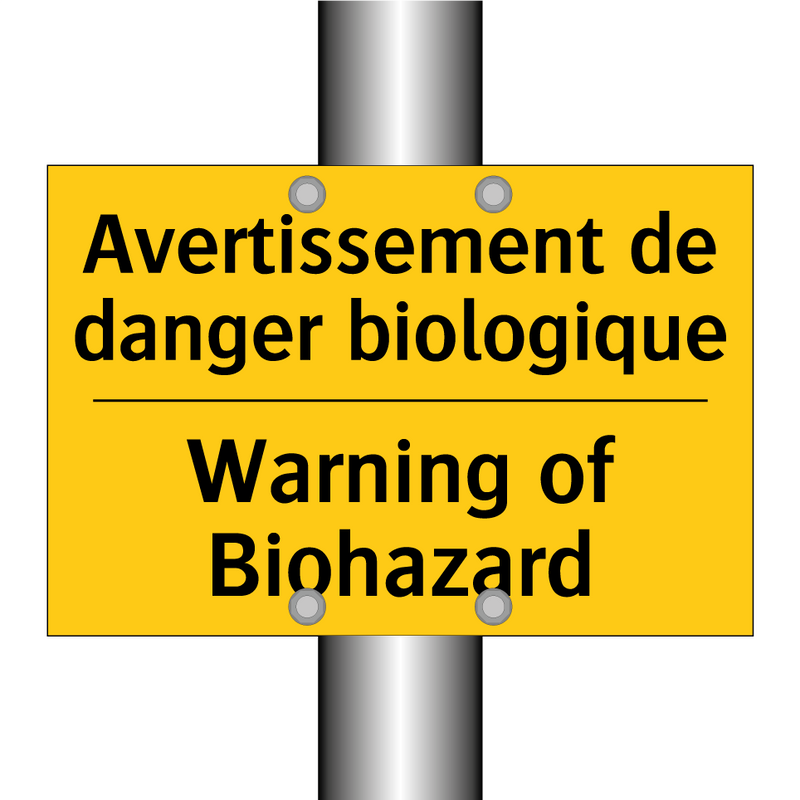 Avertissement de danger biologique /.../ - Warning of Biohazard