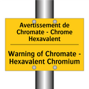 Avertissement de Chromate - Chrome  /.../ - Warning of Chromate - Hexavalent  /.../