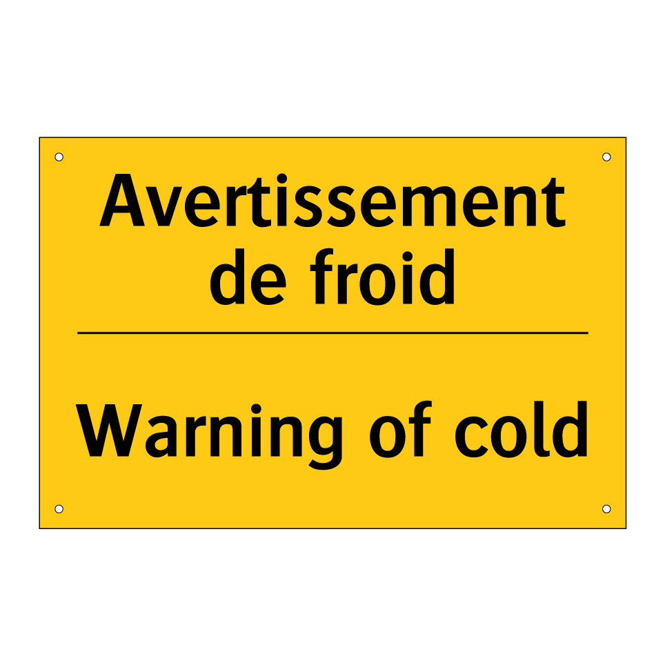 Avertissement de froid - Warning of cold