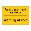 Avertissement de froid - Warning of cold