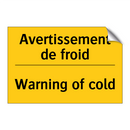 Avertissement de froid - Warning of cold