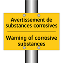 Avertissement de substances corrosives /.../ - Warning of corrosive substances /.../