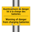 Avertissement de danger lié à  /.../ - Warning of danger from charging  /.../