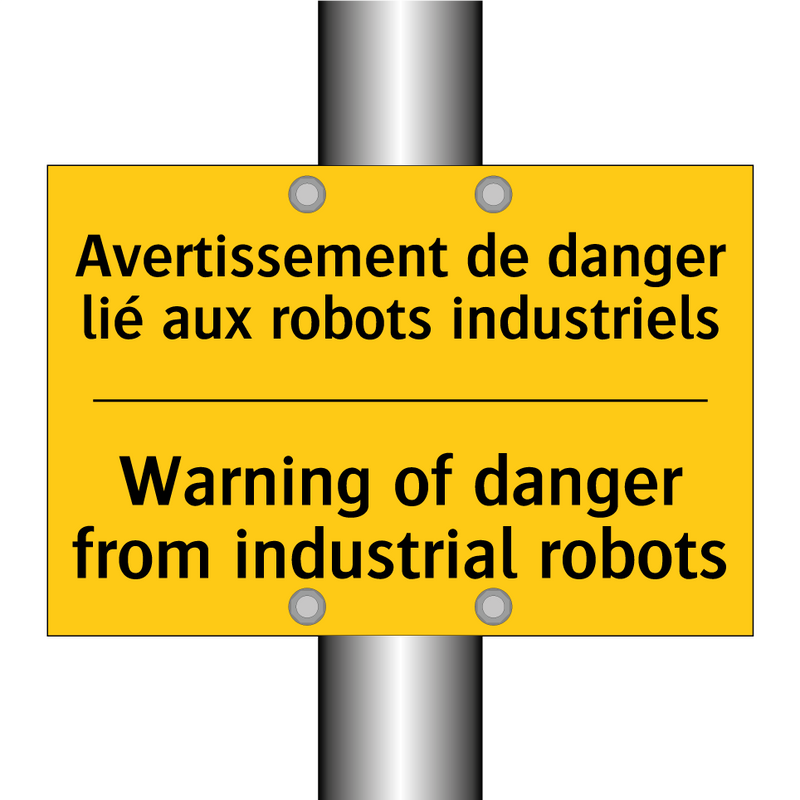 Avertissement de danger lié aux  /.../ - Warning of danger from industrial  /.../
