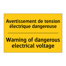 Avertissement de tension électrique  /.../ - Warning of dangerous electrical  /.../