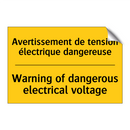 Avertissement de tension électrique  /.../ - Warning of dangerous electrical  /.../