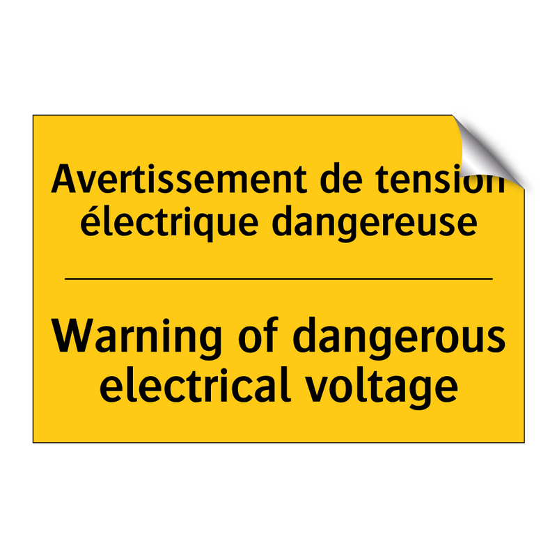 Avertissement de tension électrique  /.../ - Warning of dangerous electrical  /.../