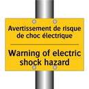 Avertissement de risque de choc  /.../ - Warning of electric shock hazard /.../