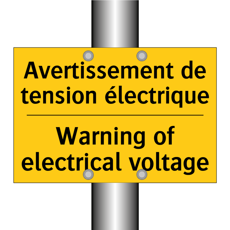 Avertissement de tension électrique /.../ - Warning of electrical voltage
