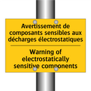 Avertissement de composants sensibles  /.../ - Warning of electrostatically sensitive  /.../