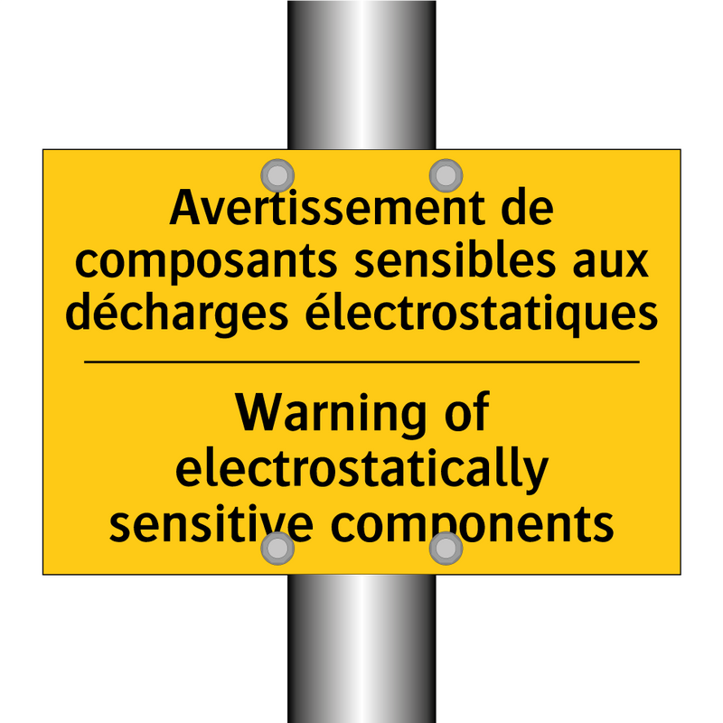 Avertissement de composants sensibles  /.../ - Warning of electrostatically sensitive  /.../