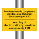 Avertissement de composants sensibles  /.../ - Warning of electrostatically sensitive  /.../