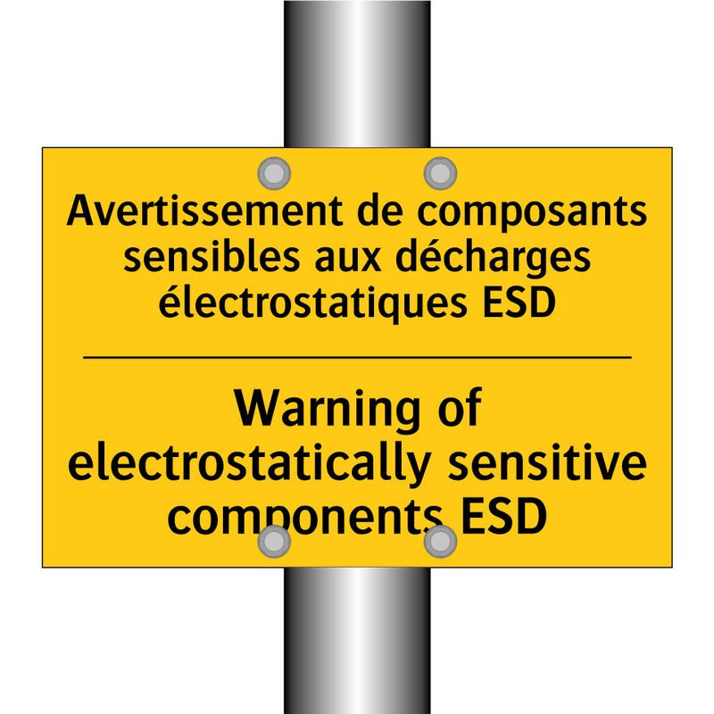 Avertissement de composants sensibles  /.../ - Warning of electrostatically sensitive  /.../