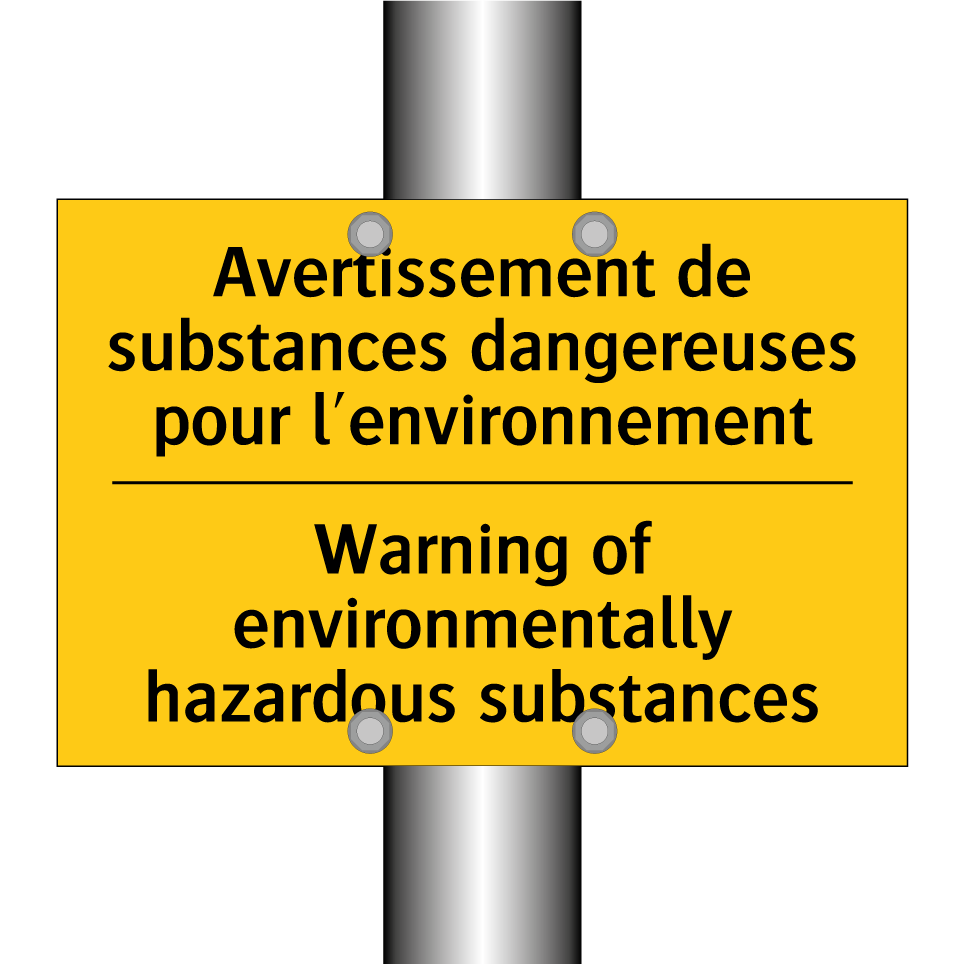 Avertissement de substances dangereuses  /.../ - Warning of environmentally hazardous  /.../