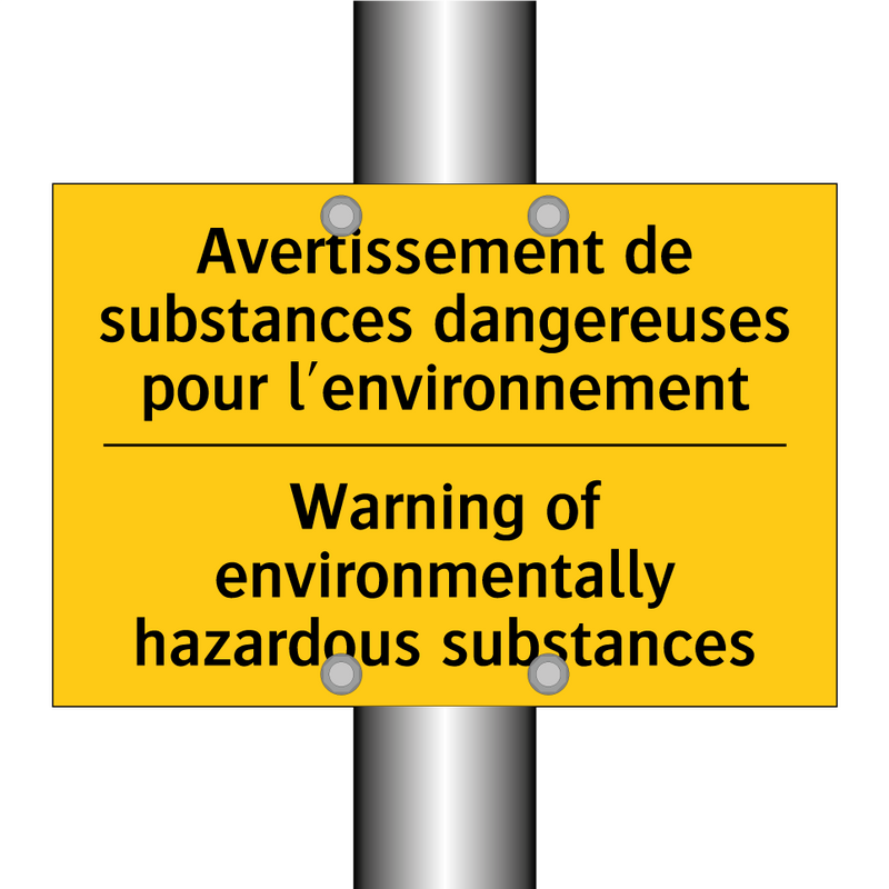 Avertissement de substances dangereuses  /.../ - Warning of environmentally hazardous  /.../