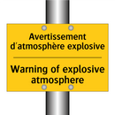 Avertissement d'atmosphère explosive /.../ - Warning of explosive atmosphere /.../