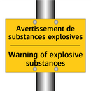 Avertissement de substances explosives /.../ - Warning of explosive substances /.../