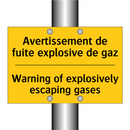 Avertissement de fuite explosive  /.../ - Warning of explosively escaping  /.../
