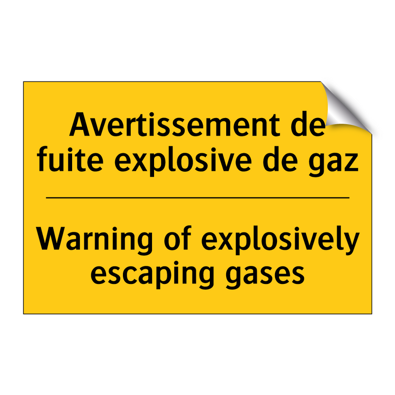 Avertissement de fuite explosive  /.../ - Warning of explosively escaping  /.../