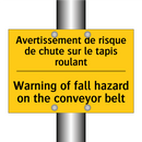 Avertissement de risque de chute  /.../ - Warning of fall hazard on the  /.../
