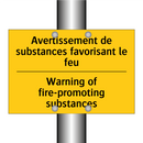 Avertissement de substances favorisant  /.../ - Warning of fire-promoting substances /.../