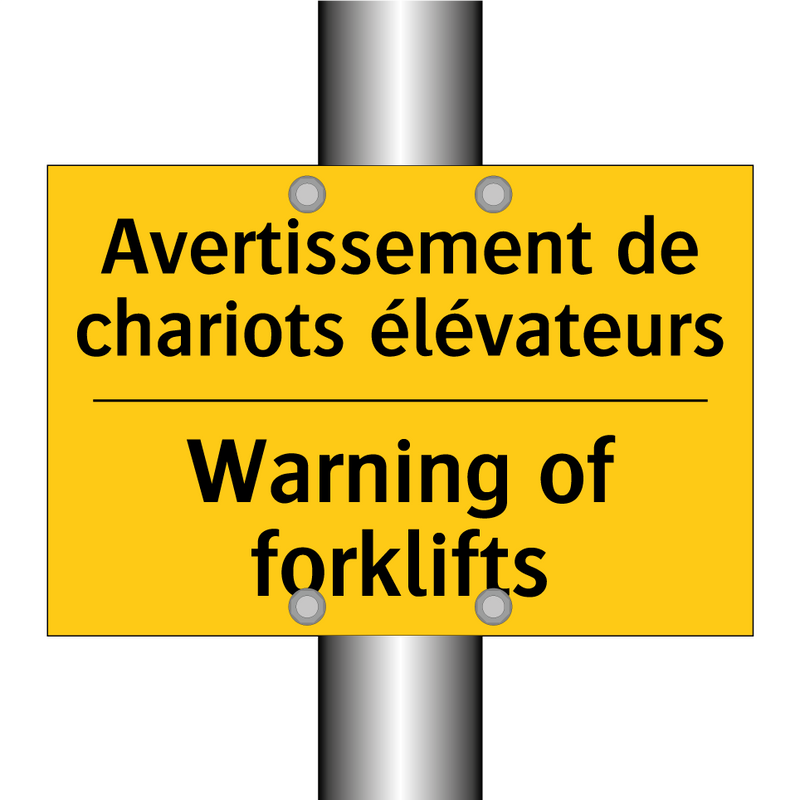 Avertissement de chariots élévateurs /.../ - Warning of forklifts