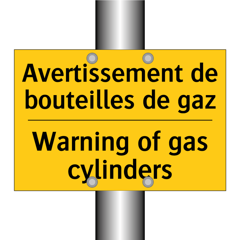Avertissement de bouteilles de  /.../ - Warning of gas cylinders