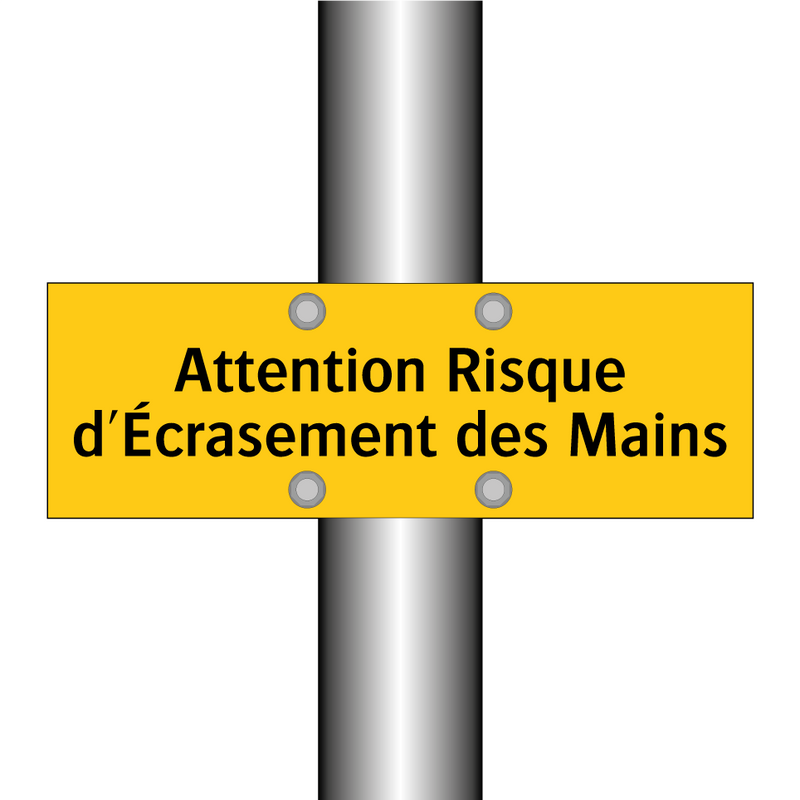 Attention Risque d'Écrasement des Mains