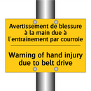 Avertissement de blessure à la  /.../ - Warning of hand injury due to  /.../
