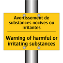 Avertissement de substances nocives  /.../ - Warning of harmful or irritating  /.../