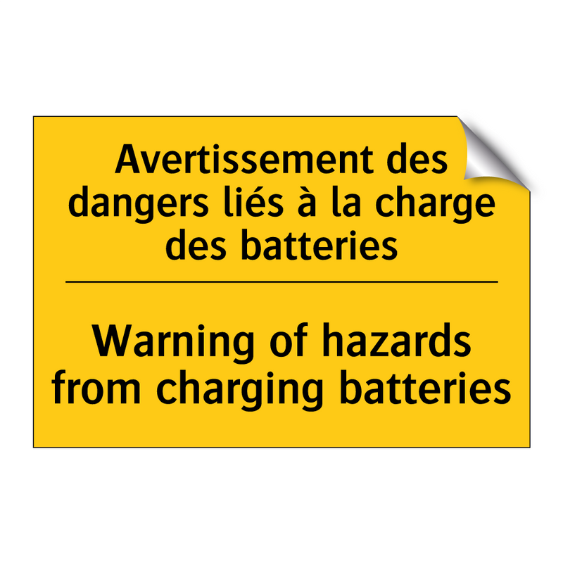 Avertissement des dangers liés  /.../ - Warning of hazards from charging  /.../
