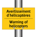 Avertissement d'hélicoptères - Warning of helicopters