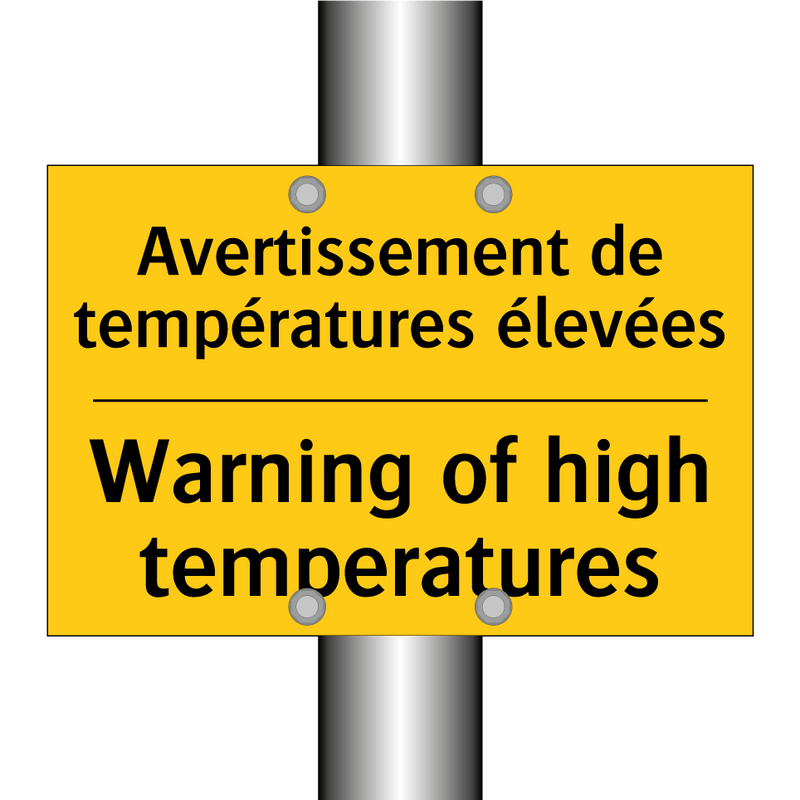 Avertissement de températures  /.../ - Warning of high temperatures