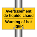 Avertissement de liquide chaud - Warning of hot liquid
