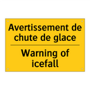 Avertissement de chute de glace /.../ - Warning of icefall